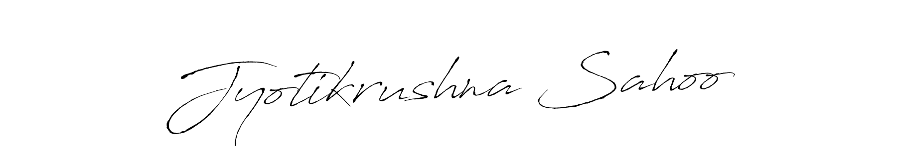 Similarly Antro_Vectra is the best handwritten signature design. Signature creator online .You can use it as an online autograph creator for name Jyotikrushna Sahoo. Jyotikrushna Sahoo signature style 6 images and pictures png