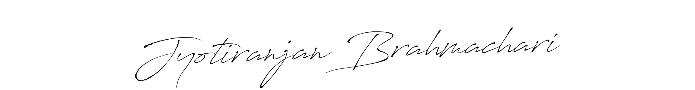 How to make Jyotiranjan Brahmachari name signature. Use Antro_Vectra style for creating short signs online. This is the latest handwritten sign. Jyotiranjan Brahmachari signature style 6 images and pictures png