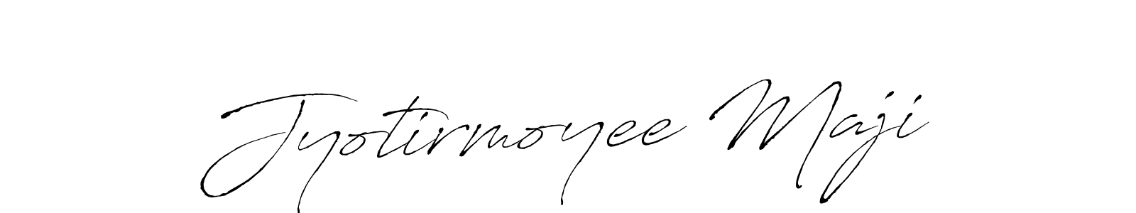 How to make Jyotirmoyee Maji signature? Antro_Vectra is a professional autograph style. Create handwritten signature for Jyotirmoyee Maji name. Jyotirmoyee Maji signature style 6 images and pictures png