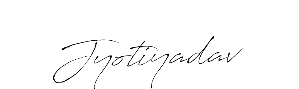 Make a beautiful signature design for name Jyotiyadav. With this signature (Antro_Vectra) style, you can create a handwritten signature for free. Jyotiyadav signature style 6 images and pictures png