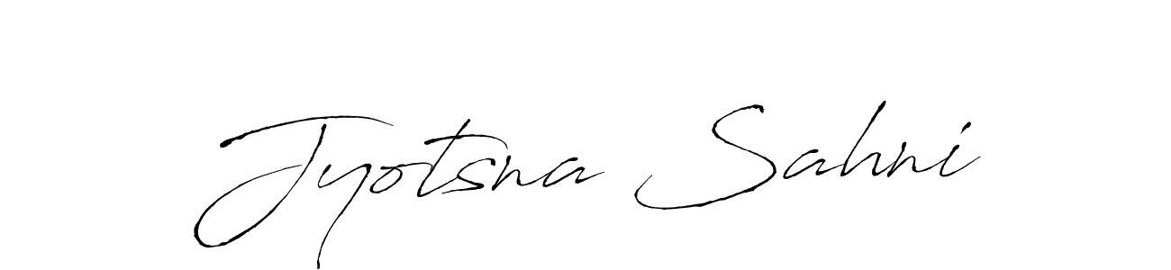 How to make Jyotsna Sahni name signature. Use Antro_Vectra style for creating short signs online. This is the latest handwritten sign. Jyotsna Sahni signature style 6 images and pictures png