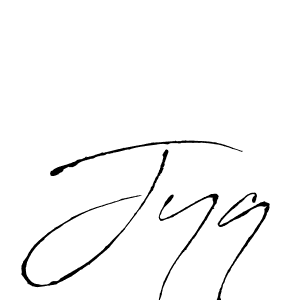 Use a signature maker to create a handwritten signature online. With this signature software, you can design (Antro_Vectra) your own signature for name Jyq. Jyq signature style 6 images and pictures png