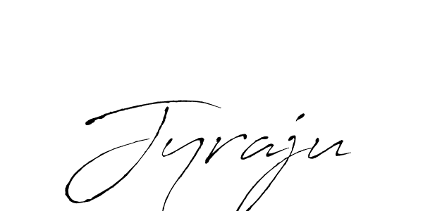 Design your own signature with our free online signature maker. With this signature software, you can create a handwritten (Antro_Vectra) signature for name Jyraju. Jyraju signature style 6 images and pictures png