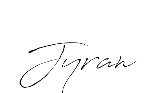 Use a signature maker to create a handwritten signature online. With this signature software, you can design (Antro_Vectra) your own signature for name Jyran. Jyran signature style 6 images and pictures png