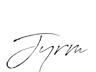 You should practise on your own different ways (Antro_Vectra) to write your name (Jyrm) in signature. don't let someone else do it for you. Jyrm signature style 6 images and pictures png