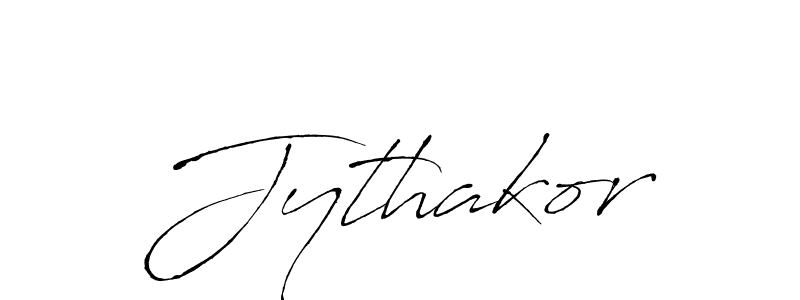 Jythakor stylish signature style. Best Handwritten Sign (Antro_Vectra) for my name. Handwritten Signature Collection Ideas for my name Jythakor. Jythakor signature style 6 images and pictures png