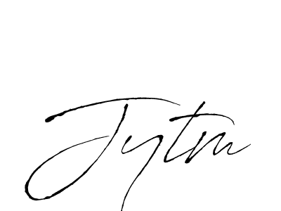Design your own signature with our free online signature maker. With this signature software, you can create a handwritten (Antro_Vectra) signature for name Jytm. Jytm signature style 6 images and pictures png