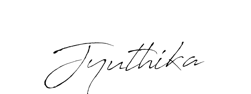 Use a signature maker to create a handwritten signature online. With this signature software, you can design (Antro_Vectra) your own signature for name Jyuthika. Jyuthika signature style 6 images and pictures png