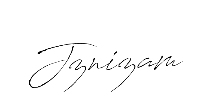 Make a beautiful signature design for name Jznizam. With this signature (Antro_Vectra) style, you can create a handwritten signature for free. Jznizam signature style 6 images and pictures png