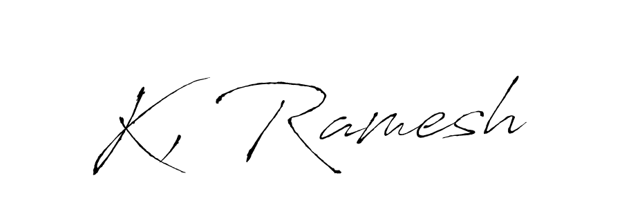 Use a signature maker to create a handwritten signature online. With this signature software, you can design (Antro_Vectra) your own signature for name K, Ramesh. K, Ramesh signature style 6 images and pictures png