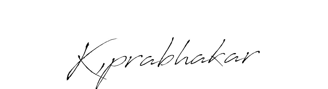 How to make K,prabhakar name signature. Use Antro_Vectra style for creating short signs online. This is the latest handwritten sign. K,prabhakar signature style 6 images and pictures png