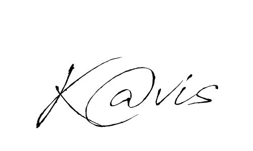 How to make K@vis name signature. Use Antro_Vectra style for creating short signs online. This is the latest handwritten sign. K@vis signature style 6 images and pictures png