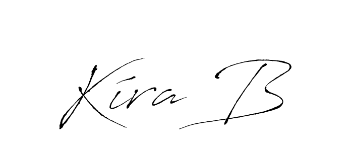 How to make Kíra B signature? Antro_Vectra is a professional autograph style. Create handwritten signature for Kíra B name. Kíra B signature style 6 images and pictures png