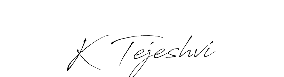 You should practise on your own different ways (Antro_Vectra) to write your name (K  Tejeshvi) in signature. don't let someone else do it for you. K  Tejeshvi signature style 6 images and pictures png