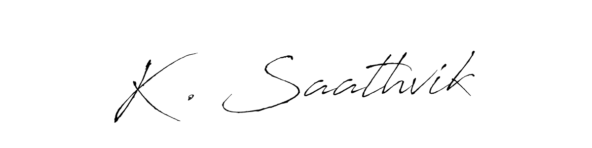 Use a signature maker to create a handwritten signature online. With this signature software, you can design (Antro_Vectra) your own signature for name K . Saathvik. K . Saathvik signature style 6 images and pictures png