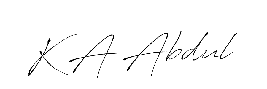 This is the best signature style for the K A Abdul name. Also you like these signature font (Antro_Vectra). Mix name signature. K A Abdul signature style 6 images and pictures png