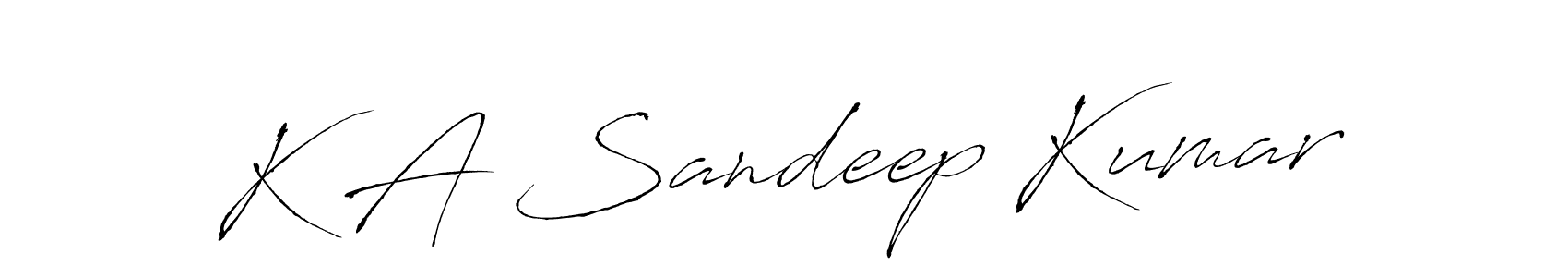 Antro_Vectra is a professional signature style that is perfect for those who want to add a touch of class to their signature. It is also a great choice for those who want to make their signature more unique. Get K A Sandeep Kumar name to fancy signature for free. K A Sandeep Kumar signature style 6 images and pictures png