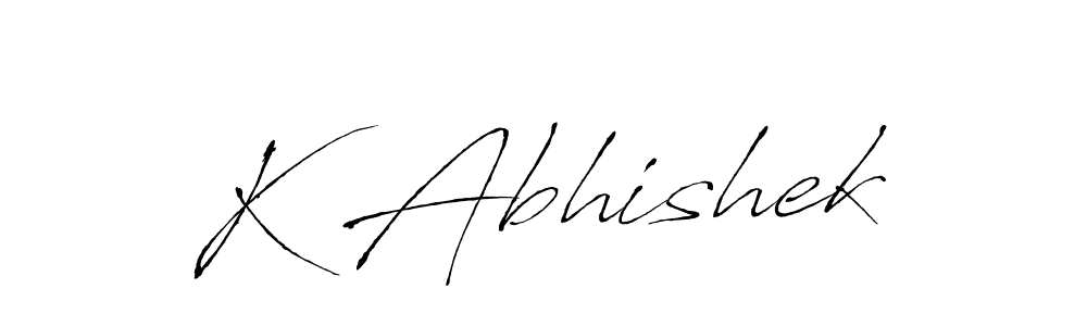 You should practise on your own different ways (Antro_Vectra) to write your name (K Abhishek) in signature. don't let someone else do it for you. K Abhishek signature style 6 images and pictures png