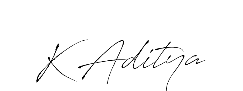 How to make K Aditya signature? Antro_Vectra is a professional autograph style. Create handwritten signature for K Aditya name. K Aditya signature style 6 images and pictures png