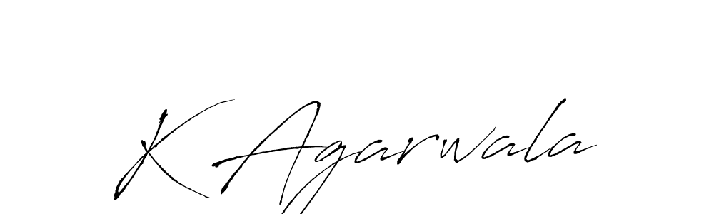 Design your own signature with our free online signature maker. With this signature software, you can create a handwritten (Antro_Vectra) signature for name K Agarwala. K Agarwala signature style 6 images and pictures png