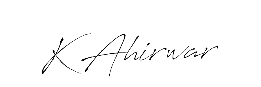 This is the best signature style for the K Ahirwar name. Also you like these signature font (Antro_Vectra). Mix name signature. K Ahirwar signature style 6 images and pictures png