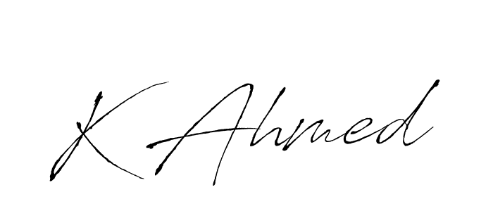 How to Draw K Ahmed signature style? Antro_Vectra is a latest design signature styles for name K Ahmed. K Ahmed signature style 6 images and pictures png