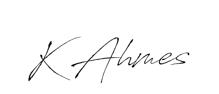 You can use this online signature creator to create a handwritten signature for the name K Ahmes. This is the best online autograph maker. K Ahmes signature style 6 images and pictures png