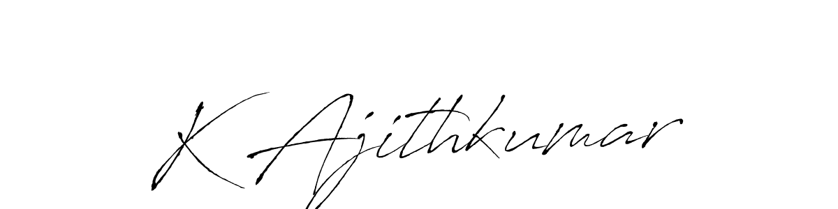 Similarly Antro_Vectra is the best handwritten signature design. Signature creator online .You can use it as an online autograph creator for name K Ajithkumar. K Ajithkumar signature style 6 images and pictures png