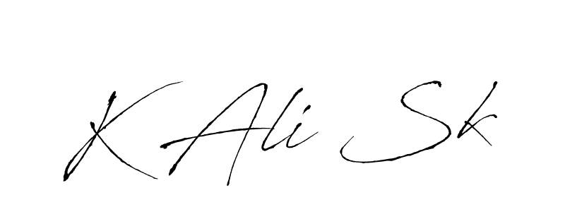 Also You can easily find your signature by using the search form. We will create K Ali Sk name handwritten signature images for you free of cost using Antro_Vectra sign style. K Ali Sk signature style 6 images and pictures png