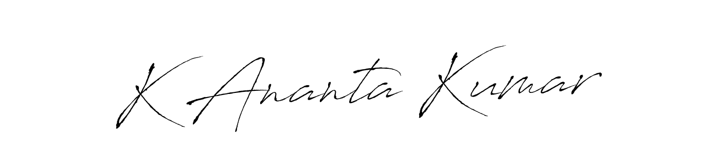 K Ananta Kumar stylish signature style. Best Handwritten Sign (Antro_Vectra) for my name. Handwritten Signature Collection Ideas for my name K Ananta Kumar. K Ananta Kumar signature style 6 images and pictures png