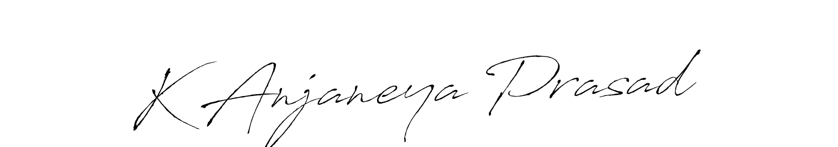 This is the best signature style for the K Anjaneya Prasad name. Also you like these signature font (Antro_Vectra). Mix name signature. K Anjaneya Prasad signature style 6 images and pictures png