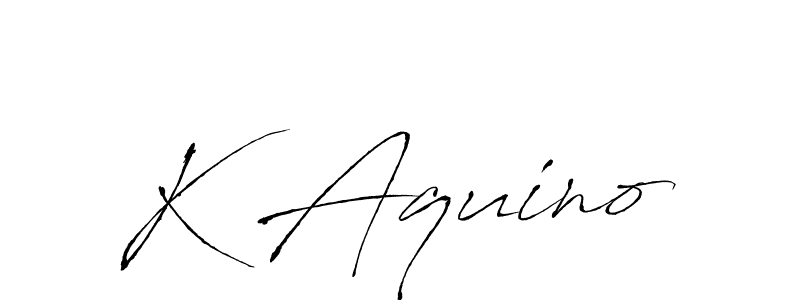 Also we have K Aquino name is the best signature style. Create professional handwritten signature collection using Antro_Vectra autograph style. K Aquino signature style 6 images and pictures png