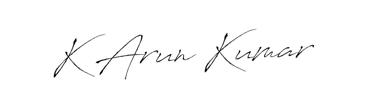 Also You can easily find your signature by using the search form. We will create K Arun Kumar name handwritten signature images for you free of cost using Antro_Vectra sign style. K Arun Kumar signature style 6 images and pictures png