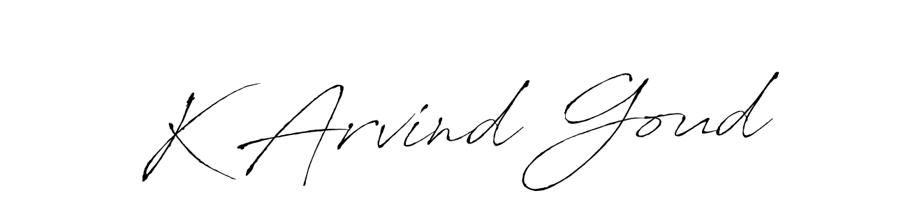 Antro_Vectra is a professional signature style that is perfect for those who want to add a touch of class to their signature. It is also a great choice for those who want to make their signature more unique. Get K Arvind Goud name to fancy signature for free. K Arvind Goud signature style 6 images and pictures png