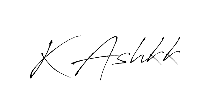 Also You can easily find your signature by using the search form. We will create K Ashkk name handwritten signature images for you free of cost using Antro_Vectra sign style. K Ashkk signature style 6 images and pictures png