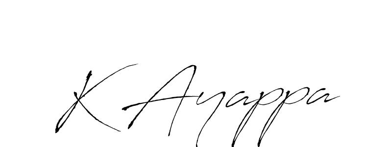 Use a signature maker to create a handwritten signature online. With this signature software, you can design (Antro_Vectra) your own signature for name K Ayappa. K Ayappa signature style 6 images and pictures png