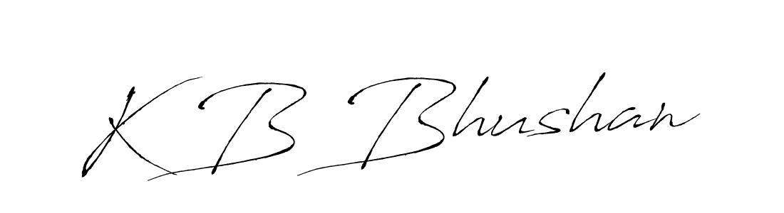 How to make K B Bhushan signature? Antro_Vectra is a professional autograph style. Create handwritten signature for K B Bhushan name. K B Bhushan signature style 6 images and pictures png