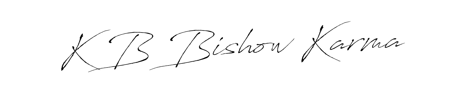 Here are the top 10 professional signature styles for the name K B Bishow Karma. These are the best autograph styles you can use for your name. K B Bishow Karma signature style 6 images and pictures png