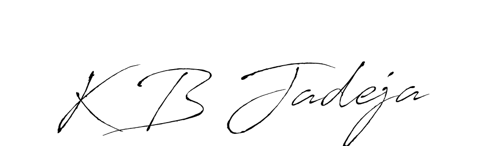 How to make K B Jadeja signature? Antro_Vectra is a professional autograph style. Create handwritten signature for K B Jadeja name. K B Jadeja signature style 6 images and pictures png