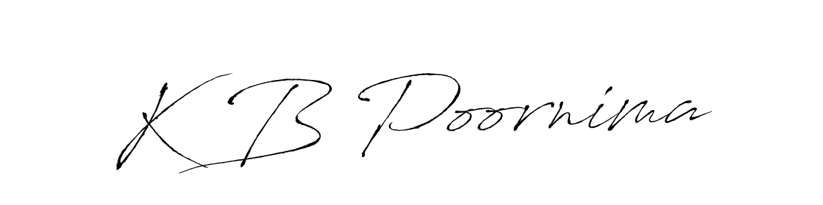 Antro_Vectra is a professional signature style that is perfect for those who want to add a touch of class to their signature. It is also a great choice for those who want to make their signature more unique. Get K B Poornima name to fancy signature for free. K B Poornima signature style 6 images and pictures png