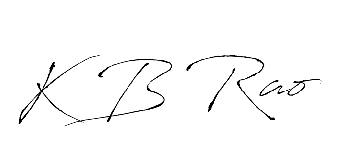 Use a signature maker to create a handwritten signature online. With this signature software, you can design (Antro_Vectra) your own signature for name K B Rao. K B Rao signature style 6 images and pictures png