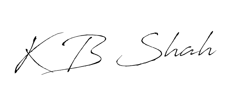 Also You can easily find your signature by using the search form. We will create K B Shah name handwritten signature images for you free of cost using Antro_Vectra sign style. K B Shah signature style 6 images and pictures png