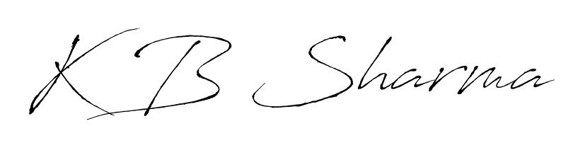 How to make K B Sharma signature? Antro_Vectra is a professional autograph style. Create handwritten signature for K B Sharma name. K B Sharma signature style 6 images and pictures png