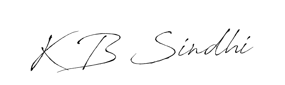 How to make K B Sindhi signature? Antro_Vectra is a professional autograph style. Create handwritten signature for K B Sindhi name. K B Sindhi signature style 6 images and pictures png