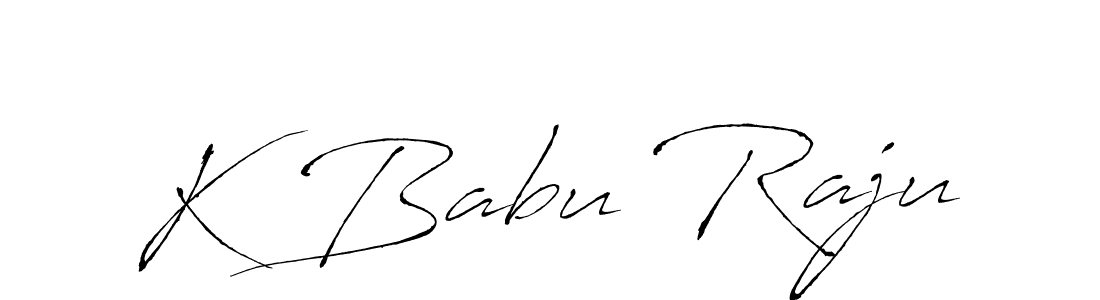 You should practise on your own different ways (Antro_Vectra) to write your name (K Babu Raju) in signature. don't let someone else do it for you. K Babu Raju signature style 6 images and pictures png