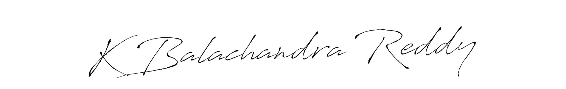 Design your own signature with our free online signature maker. With this signature software, you can create a handwritten (Antro_Vectra) signature for name K Balachandra Reddy. K Balachandra Reddy signature style 6 images and pictures png