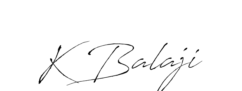 Create a beautiful signature design for name K Balaji. With this signature (Antro_Vectra) fonts, you can make a handwritten signature for free. K Balaji signature style 6 images and pictures png