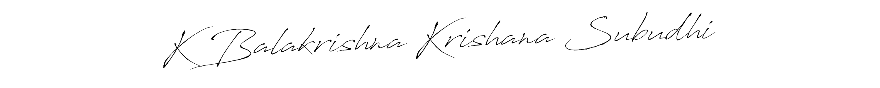 How to make K Balakrishna Krishana Subudhi signature? Antro_Vectra is a professional autograph style. Create handwritten signature for K Balakrishna Krishana Subudhi name. K Balakrishna Krishana Subudhi signature style 6 images and pictures png