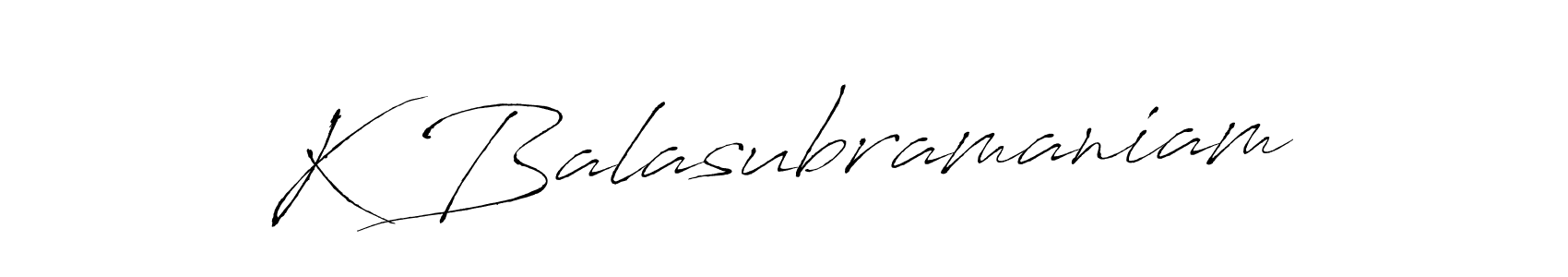 K Balasubramaniam stylish signature style. Best Handwritten Sign (Antro_Vectra) for my name. Handwritten Signature Collection Ideas for my name K Balasubramaniam. K Balasubramaniam signature style 6 images and pictures png