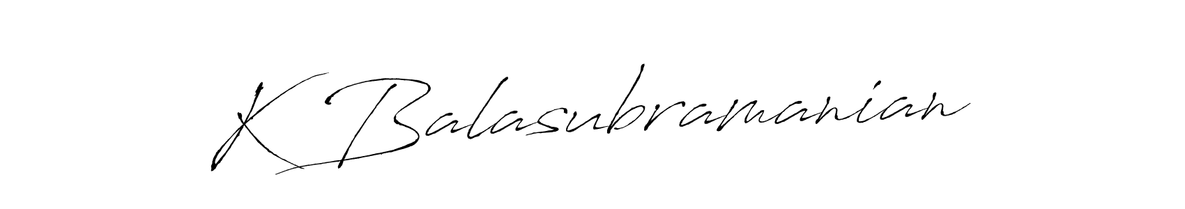 This is the best signature style for the K Balasubramanian name. Also you like these signature font (Antro_Vectra). Mix name signature. K Balasubramanian signature style 6 images and pictures png